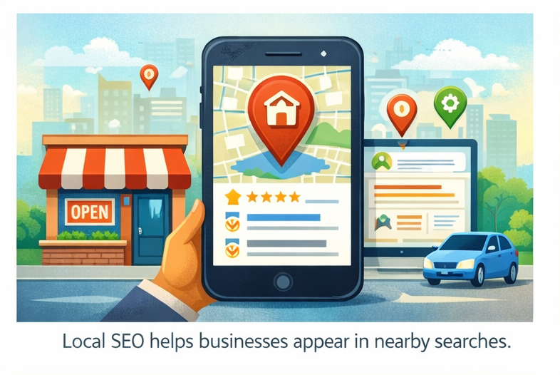 local SEO helping small businesses appear in search results