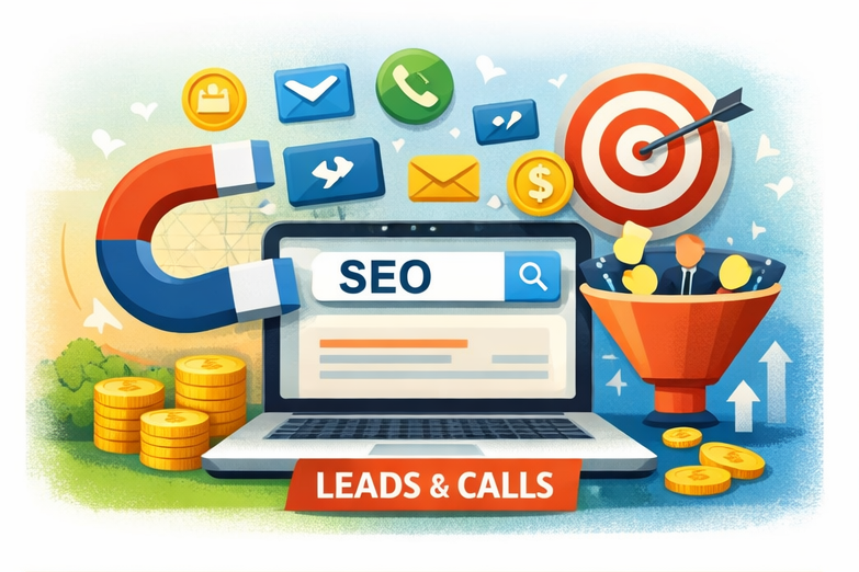 SEO generating leads and calls for business growth